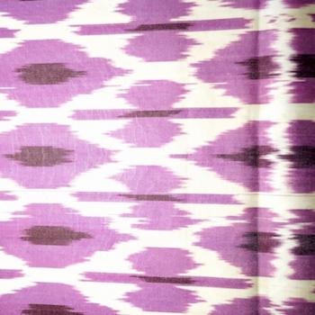 Preview: PINK DOTS Usbekischer Ikat Stoff